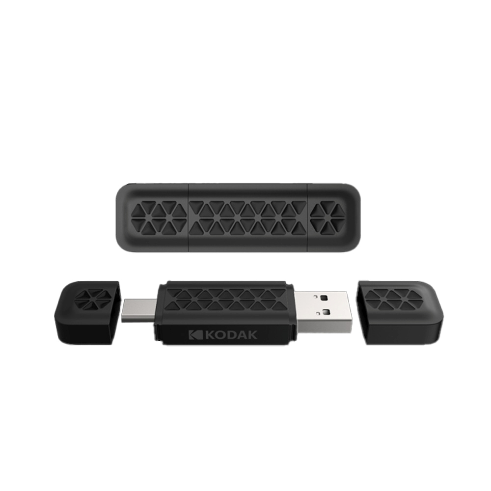 KODAK K143D 32GB 64GB Dual Flash Drive USB 3.2 Gen1 / USB Type-C OTG Port Memory Stick
