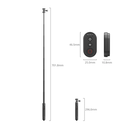 SmallRig Selfie Stick Tripod for Action Cameras and Mobile Phones | 5464