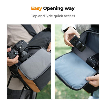 K&F Concept Beta 22L Professional Photography Camera Backpack Bag with 15" Laptop Computer Compartment, Rain Cover, Large Storage for Tripod, Lens, Flash, Battery Charger, Video Light, DJI Drone, Digital Mirrorless, DSLR - Nature Wander 11 | Black, Gray