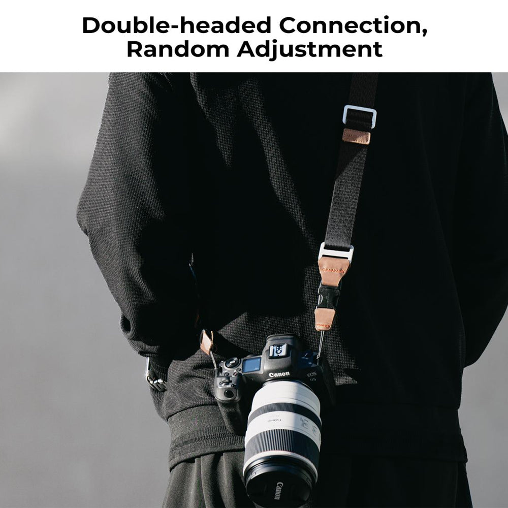 K&F Concept Alpha 3 in 1 Adjustable Camera Neck Shoulder Crossbody Sling Strap with Double QR Quick-Release Buckles, Max 160cm Length and 36Kg Max Payload for DSLR Mirrorless Cameras | Gray, Black, Blue, Green