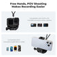 K&F Concept Magnetic Chest Mount / Neck Bracket with 360° / 180° Rotation for Smartphones and GoPro DJI Insta360 Action Cameras - POV Point of View Recording, Hands-Free Vlogging, Video Content Creation | KF31-116 SKU-2288