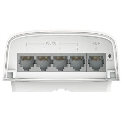 TP-Link Omada SG2005P-PD 5 Port Gigabit Smart Switch with PoE++ In / PoE+ Out, Max 200m PoE Distance, Full Gigabit Ports, IP55 Water Dust Resistant and Static Routing for Internet and Networking