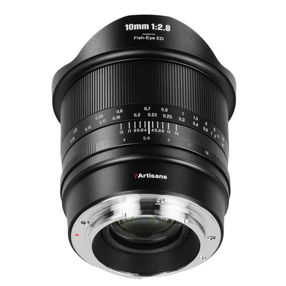 7Artisans 10mm F/2.8 Mark II Full Frame Format Canon RF Mount Ultra Wide Angle Fisheye Prime Lens MF Manual Focus Large Aperture for EOS R EOS R3 EOS RP EOS R5 EOS R6 Mirrorless Cameras