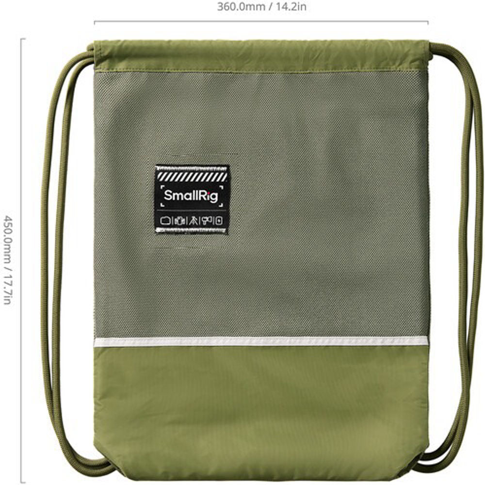 SmallRig Drawstring Backpack Water-Resistant, Ultralight Camera Gear Bag with Adjustable Rope Straps & Built-In Storage Pocket | 5342 | 5343