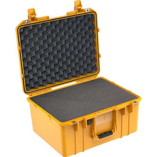 Pelican Air Medium-Sized Lightweight HPX-Polymer Watertight Handheld Hard Case with Pick-N-Pluck Foam (BLACK, SILVER, YELLOW) | Model - 1557 WF
