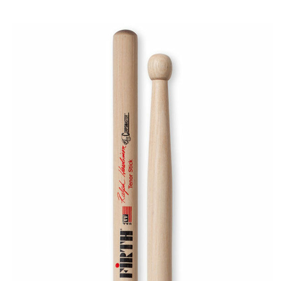Vic Firth Ralph Hardimon Signature Hickory Wood Drumsticks Oval Tip Marching Tenor / Swizzle Sticks for Drums and Cymbals | SRHTS/W | JG Superstore