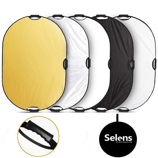 Pxel RF-9X12 5 in 1 35x47 inch / 90 x 120 cm Reflector with Grip Handle for Photography Photo Studio Lighting & Outdoor Lighting