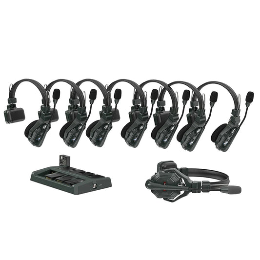 Hollyland Solidcom C1-6S | C1-4S 1.9 GHz Wireless Full Duplex DECT Intercom System with TWS True Wireless Headsets, Batteries and Charger for Professional Filmmaking