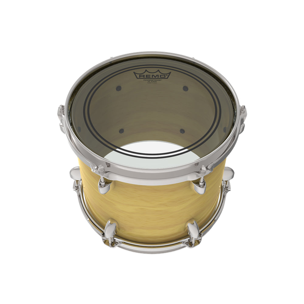 Remo 26" Powerstroke P3 Clear Drum Head with Focused, Warm Mid, Low Range Tones and Attack for Toms, Snare and Bass Drums