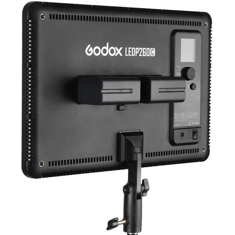 Godox LEDP260C CRI95+ TLCI94+ 30W Ultra-Thin Lightweight Adjustable LED Video Light, 3300K-5600K Continuous Lighting Panel