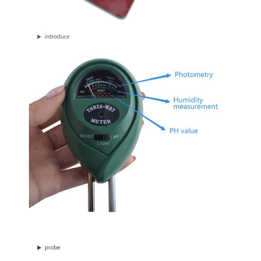 [CLEARANCE] Eagletech 3 in 1 Moisture / Light / PH Plant Flowers Soil PH Tester Hydroponics Meter