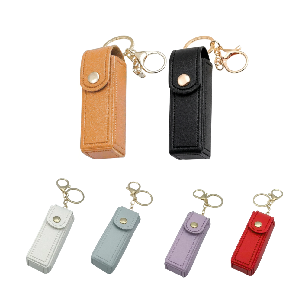 Pikxi Leather Case for Kodak Charmera Keychain Digital Camera with Metal Keyring & Snap Lock Button