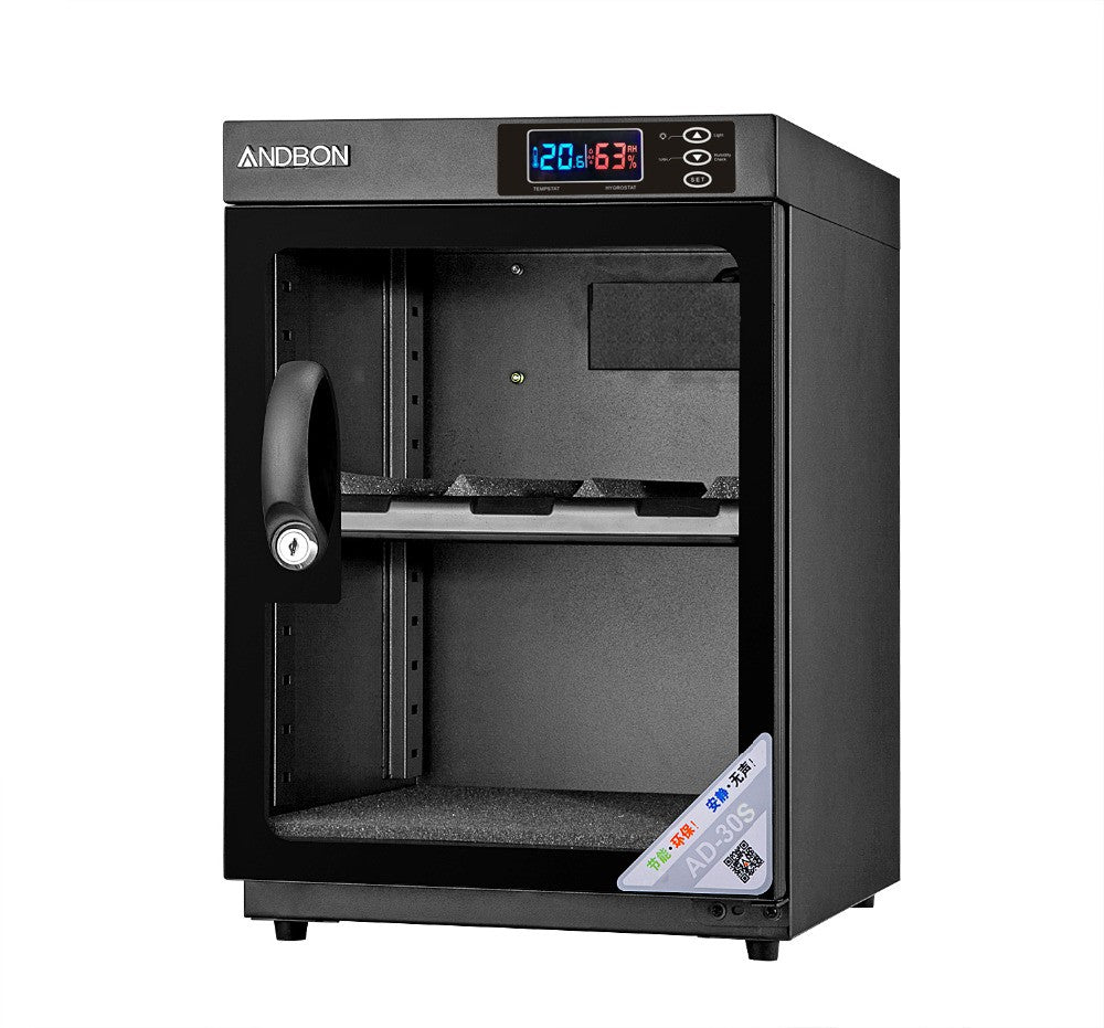 Andbon AD-30S Dry Cabinet Box 30L Liters Digital Display with Automatic Humidity Controller