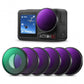 K&F Concept Nano-X Series 2 in 1 Hybrid ND8 / 16 / 32 / 64 / 256 / 1000 + CPL Neutral Density Circular Polarizing Lens Filter Kit Set for DJI Osmo Action 4 5 PRO Action Sports Camera w/ 3-10 Stops, Anti Glare, Multi Layer Coated AGC Glass