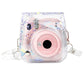 [CLEARANCE] Pikxi BMP11 Fujifilm Instax Mini 11 PU Leather Camera Case Bag with Shoulder Strap Protective Case (Clear Designs)