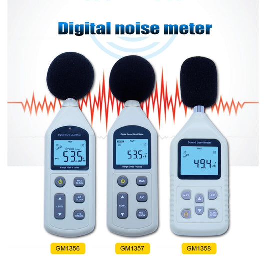 Benetech GM1358 30-130dB Digital Sound Level Meter Noise Tester