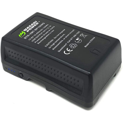 [CLEARANCE] Wasabi Power V-Mount Battery BP-150WS BP150WS (14.8V, 10400mAh, 150Wh) for Broadcast Video Camcorder and other Camcorders