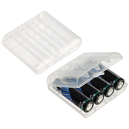 Pxel Battery Case Holder Box LR6 LR3 AAA AA Rechargeable Battery Clear Case cover