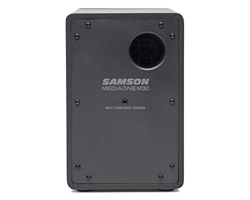 [CLEARANCE] Samson MediaOne M30 Powered Studio Monitors  Speakers 10W Power with Bass Boost Switch and 1/8" Sub and Headphone Outputs