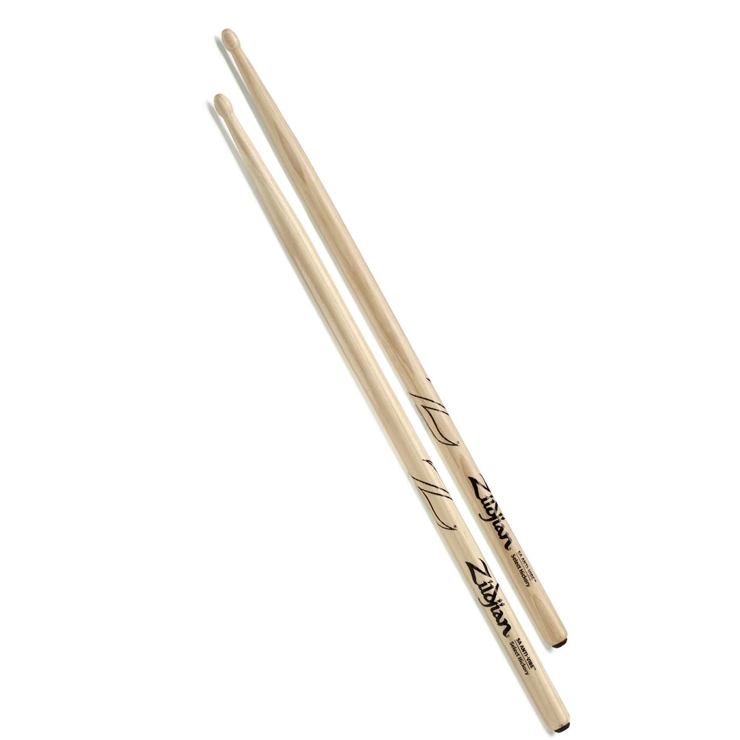 Zildjian 5A Anti-Vibe Series Hickory Drumsticks Oval Tip for Drums and Cymbals (Wood) | Z5AA JG Superstore