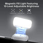 Hohem ML-01 ML01 Magnetic Mini LED Fill Light with 3000K - 6500K Color Temperature, Brightness Adjustment, 180 Degrees Reverse Adjustable, 60 Mins Max Battery Life for XE Smartphone Gimbal Stabilizer