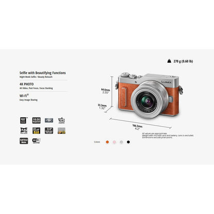 Panasonic DC-GF10KGA Lumix G with Lumix G X Vario 12-32mm Mirrorless Camera - GF10K Orange