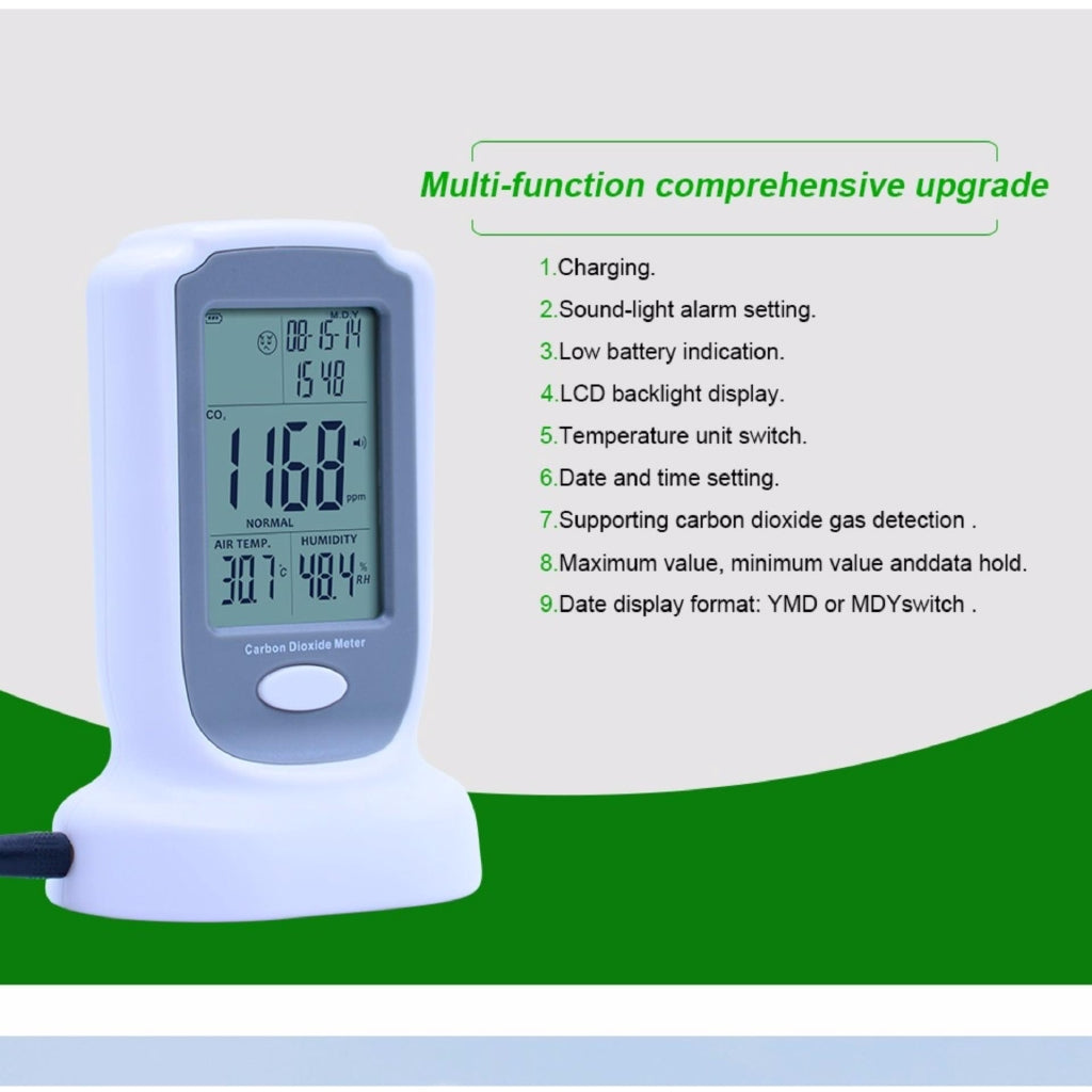 [CLEARANCE] Benetech GM8802 Portable Handheld Carbon Dioxide Detector Precision CO2 Meter High Quality Gas Detector Tester