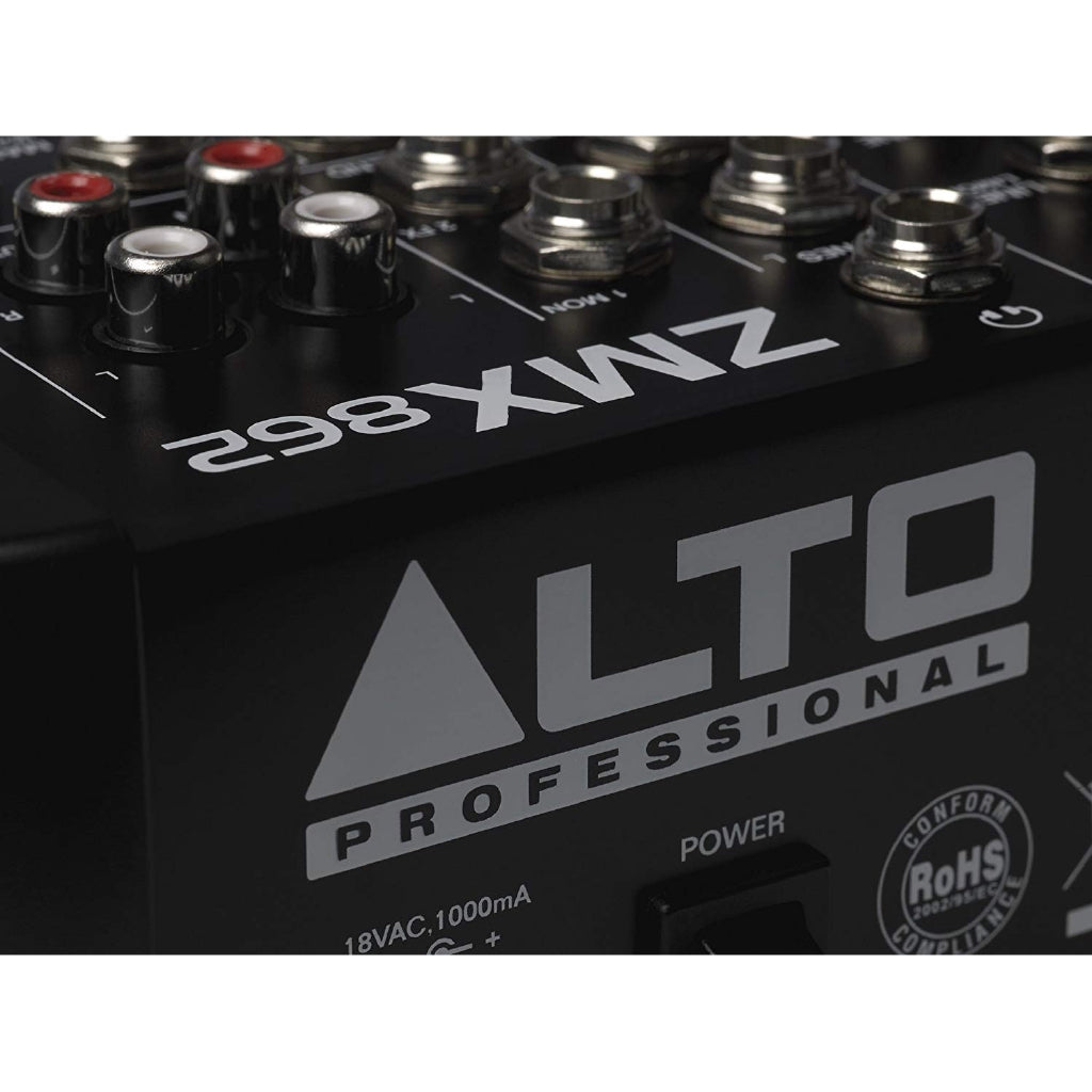 Alto Professional ZMX862 Zephyr Series 6-Channel Compact Sound Reinforcement Mixer