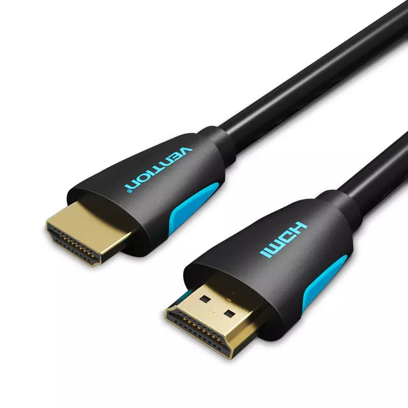 [CLEARANCE] Vention 4K UHD 60Hz HDMI Male to Male Cable with 18Gbps Ethernet and HDR Display Support High Speed Cord for Gaming and Home Theater (1M) | VENTION VAA-M02-B100