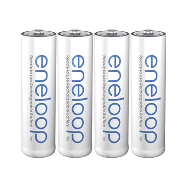 Panasonic Eneloop BK 3MCCE 4BT AA Rechargeable Battery Pack of 4 (White) x4