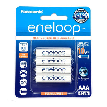 Panasonic Eneloop BK 4MCCE 4BT AAA Rechargeable Battery Pack of 4 (White) x4