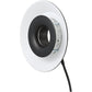 Godox RFT-21S RFT-21W Ring Flash Reflector for R1200 Ring Flash Head (Silver, White)