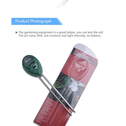 [CLEARANCE] Eagletech 3 in 1 Moisture / Light / PH Plant Flowers Soil PH Tester Hydroponics Meter