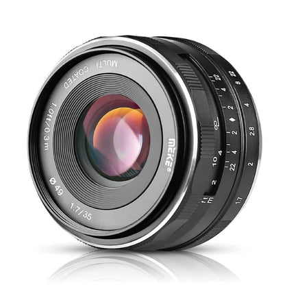 Meike MK-35mm 35mm F1.7 Large Aperture Manual Prime Fixed Lens (E-Mount) APS-C for Sony Digital Mirrorless Cameras