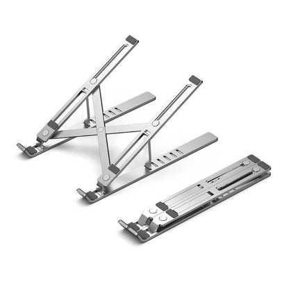 Vention 17" Aluminum Alloy Foldable Laptop Stand with 15kg Maximum Load Capacity, 6 Adjustable Viewing Angles, Anti Slip Pad