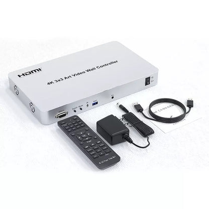 ArgoX 4K 3x3 / 4x4 Art TV Video Wall Controller HDMI/USB3.0 Video Source Input with 9-ways HDMI Output, Multiple Splicing Modes, Support Screen Degree Rotation for Windows 10 64 bit | HDVW3X3-A HDVW4X4-A