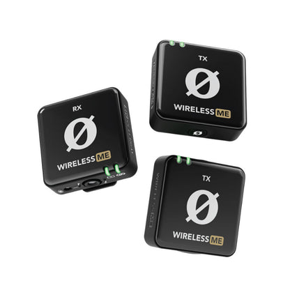 RODE WIRELESS ME 2 Person TX + TX + RX Omnidirectiol Condenser Lavalier Microphone USB Type-C Dual Channel with 2.4Ghz Max 100m Range, Gaissist Technology, 7Hrs Battery Life for Interviews, Vlog and Reporting