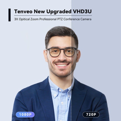 Tenveo Tevo 3X | 10X | 20X Zoom 2MP 1080p Full HD PTZ Video Conference Camera - USB 3.0 / HDMI / RS232 / RS485 with IR Remote Control for Business Meeting, Events, Church, Online, Education, and Training Video Recording | VHDPRO3U VHDPRO10U VHDPRO20U