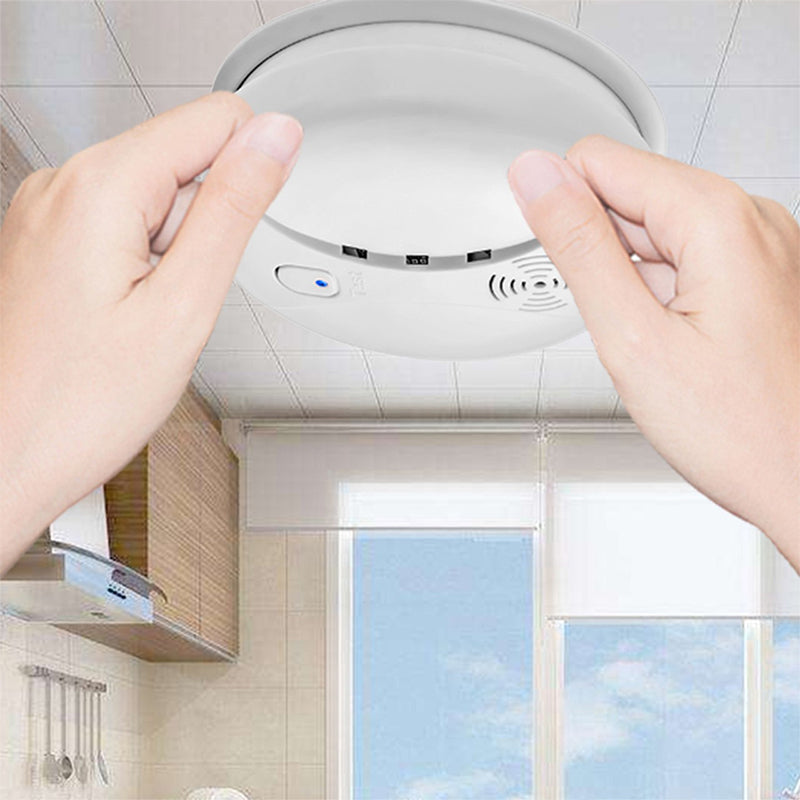DAYTECH Photoelectric Wireless Smoke Detector Fire Preventive Alarm System for Home, Office, School, Hotel, Hospital, Restaurant Indoor Establishments | SM02