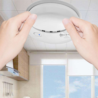 DAYTECH Photoelectric Wireless Smoke Detector Fire Preventive Alarm System for Home, Office, School, Hotel, Hospital, Restaurant Indoor Establishments | SM02