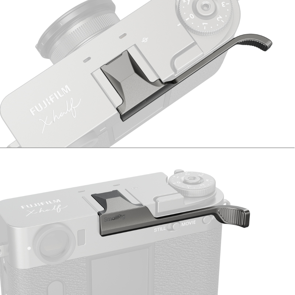 SmallRig Aluminum Camera Thumb Grip for FUJIFILM X half Accessory Attachment Camera Accessories | Silver, Charcoal Silver | 5333 | 5221
