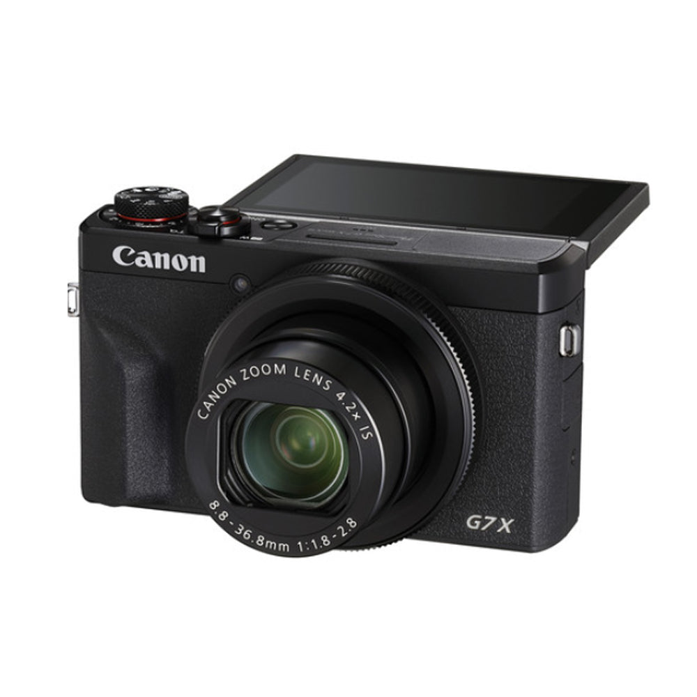 Canon PowerShot G7 X Mark III Compact Digital Camera with 4.2x Optical Zoom f/1.8-2.8 Lens, 20.1MP 1.0" CMOS Sensor DIGIC 8 Image Processor, 4K UHD Video, Wi-Fi & Bluetooh, Touch Screen LCD Display, Vlogging & Live Streaming Ready