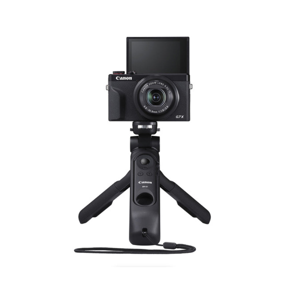 Canon HG-100TBR Mini Tripod Grip with Detachable BR-E1 Wireless Bluetooth Remote Control and 1/4"-20 Attachment Thread for EOS M and PowerShot G Digital Camera, Vlogging, Video Self Recording