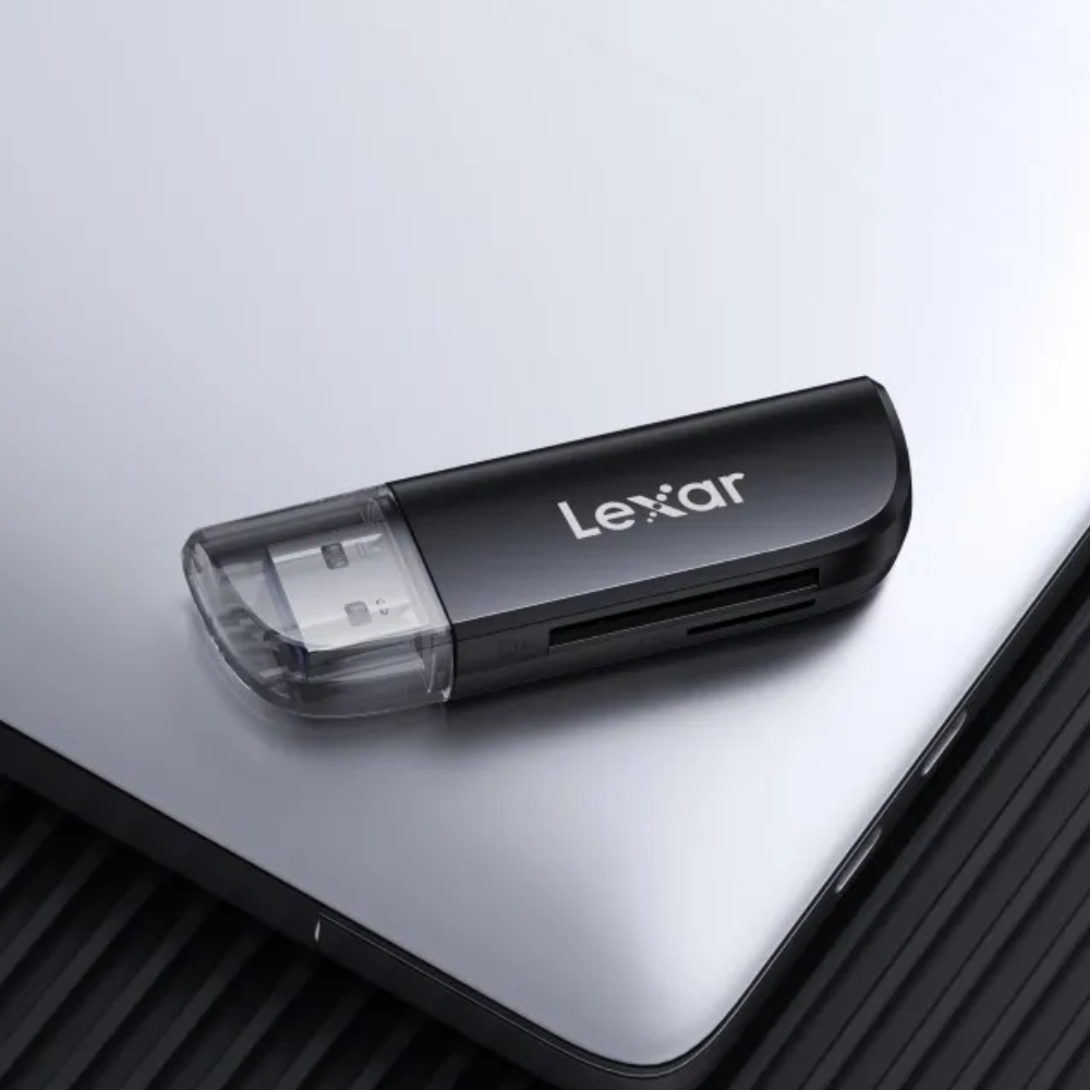 Lexar RW300 Dual-Slot USB-A Card Reader, USB 3.2 Gen 1 Up to 104MB/s Transfer Speed, SD & microSD Slot