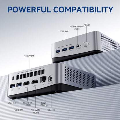 LeaderHub LP5C Mini PC w/ Intel Core i5-12450HX 16GB DDR4 512GB SSD Dual 4K 60Hz HDMI