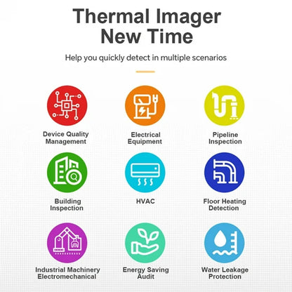 [CLEARANCE] Noyafa Digital Handheld Industrial Thermal Imager with 3.5" 750p LCD Screen Display, 2600mAh Built-In Battery, 8GB Storage Memory, USB-C Charging & Data Cable, Multi-Image Modes for Device, Electrical, Pipeline, Building Inspection, etc.