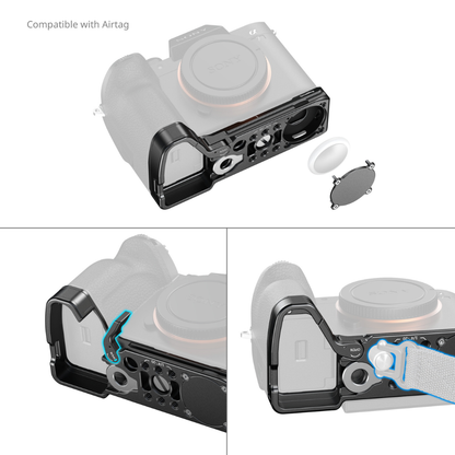Smallrig Baseplate Mount Plate with AirTag Slot for Sony A7 V / A7R V / A7 IV / A7S III / A7R IV / A1 | 6033