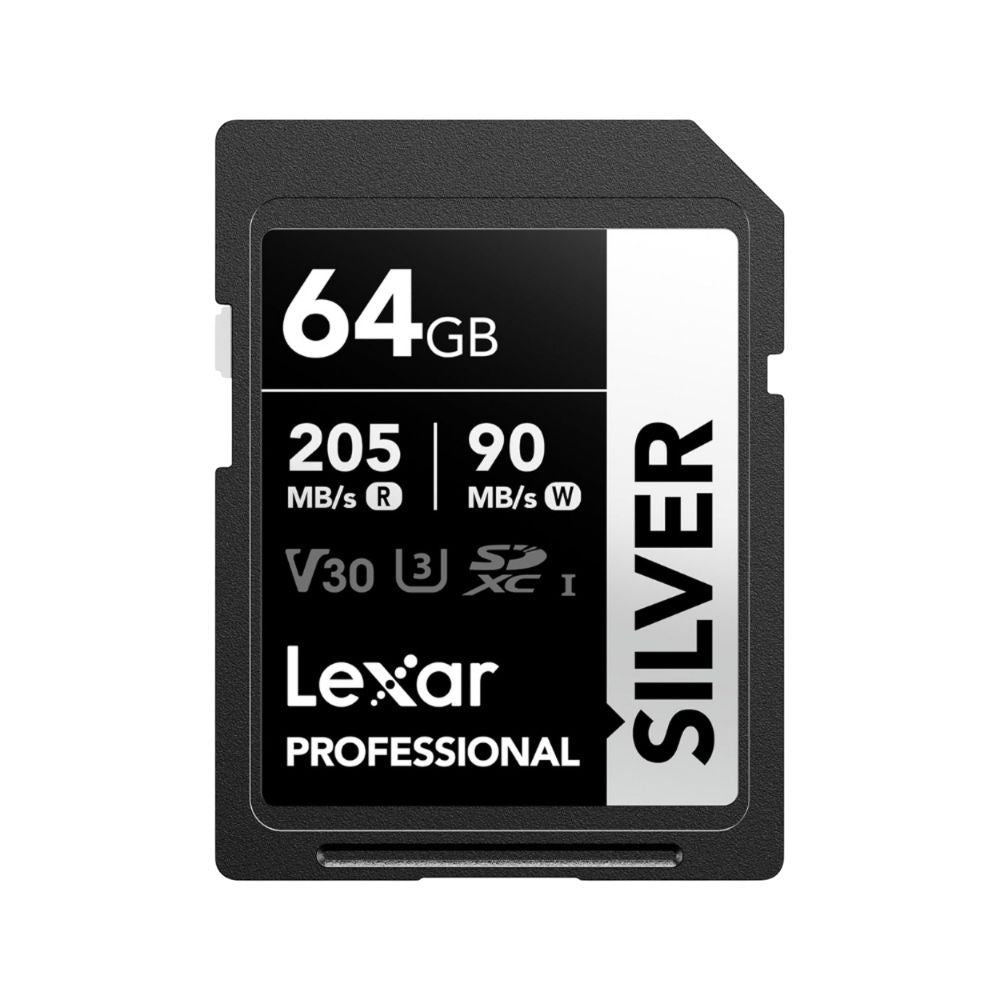 Lexar Professional SILVER SDXC V30 U3 UHS-I Memory Card | 64GB / 128GB / 256GB / 512GB / 1TB