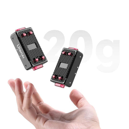 Ulanzi Magnetic Quick Release Mount for Insta360 Action Cameras - Compatible with ONE RS 1-Inch/Twin/4K Edition, Ace/Ace Pro, X4/X3/X2, ONE R, ONE X | IN-01 IN-03