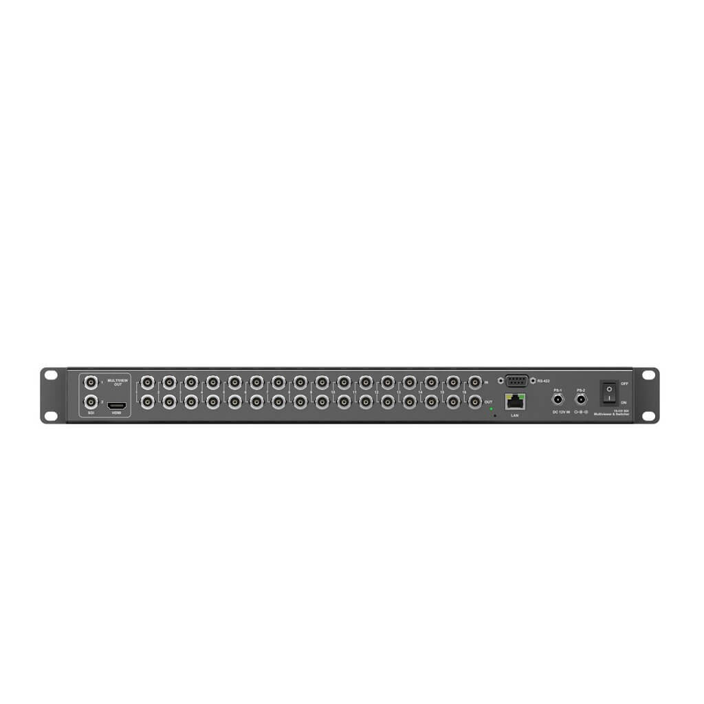 AVMatrix 16 Channel SDI and HDMI Multiviewer and Matrix Switcher with Multiview Automatic Scaling Outputs and Audio, 20 Built-In Layout Presets, and Emergency Redundant Power for Live Recording and Broadcast | MMV1630